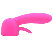 Load image into Gallery viewer, Pink 18-Speed Strong Vibrating Rechargeable Wand Massager (USB Recharging) with attachments
